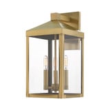 Nyack 3 Light Candle Style Outdoor Wall Lantern 17.5 Inch Tall by Livex - 20584
