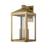 Nyack 3 Light Candle Style Outdoor Wall Lantern 21.75 Inch Tall by Livex - 20585