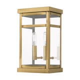 Hopewell 2 Light Candle Style Outdoor Wall Lantern 12.75 Inch Tall by Livex - 20702