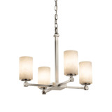 Clouds Tetra 4 Light Medium Chandelier by Justice Design - CLD-8420-10