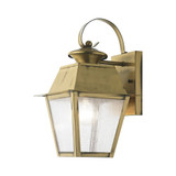 Mansfield 1 Light Outdoor Wall Lantern 12.5 Inch Tall by Livex - 2162