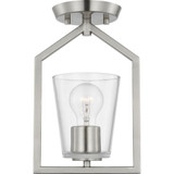 Vertex One Light 5 Inch Wide Semi Flush Mount by Progress - P350258