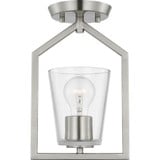 Vertex One Light 5 Inch Wide Semi Flush Mount by Progress - P350258