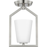 Vertex 1 Light 5 Inch Wide Semi Flush Mount by Progress - P350259