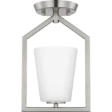 Vertex 1 Light 5 Inch Wide Semi Flush Mount by Progress - P350259