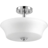 Cascadia 2 Light 14 Inch Wide Semi Flush Mount by Progress - P3644