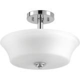 Cascadia 2 Light 14 Inch Wide Semi Flush Mount by Progress - P3644