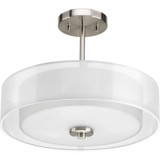 Invite 3 Light 15 Inch Wide Semi Flush Mount by Progress - P3694