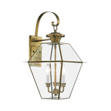 Westover 3 Light Outdoor Wall Lantern by Livex - 2381