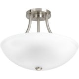 Gather 2 Light 12.88 Inch Wide Semi Flush Mount by Progress - P3748