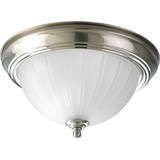 Melon 1 Light 11.38 Inch Wide Bowl Flush Mount by Progress - P3816