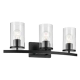 Crosby 3 Light Clear Glass Vanity Light by Kichler - 45497C