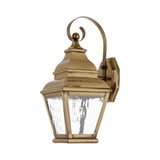 Exeter 1 Light Water Glass Outdoor Wall Lantern by Livex - 2601