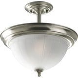 Melon 2 Light 12.5 Inch Tall Semi Flush Mount by Progress - P3876