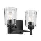 Shailene 2 Light Clear Glass Vanity Light by Kichler - 45573C
