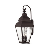 Exeter 4 Light Water Glass Outdoor Wall Lantern by Livex - 2607