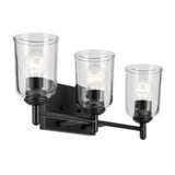 Shailene 3 Light Clear Glass Vanity Light by Kichler - 45574C