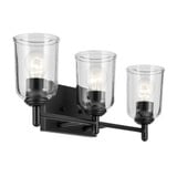 Shailene 3 Light Clear Glass Vanity Light by Kichler - 45574C