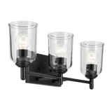 Shailene 3 Light Clear Glass Vanity Light by Kichler - 45574C