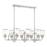 Lawrenceville 8 Light Medium Linear Chandelier by Livex - 40028