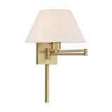 1 Light Swing Arm Wall Sconce 13 Inch Wide by Livex - 40038