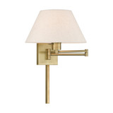 1 Light Swing Arm Wall Sconce 13 Inch Wide by Livex - 40038