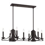 Trumbull 7 Light Small Linear Chandelier by Livex - 40057