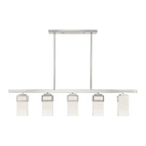 Harding 5 Light Modern Linear Chandelier by Livex - 40194
