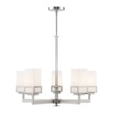 Harding 5 Light Medium Chandelier by Livex - 40195