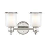 Middlebush 2 Light Vanity Light by Livex - 40212