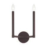Alpine 2 Light Candle Style Wall Sconce by Livex - 40242