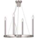 Alpine 4 Light Small Chandelier by Livex - 40244