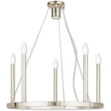 Alpine 6 Light Medium Chandelier by Livex - 40245