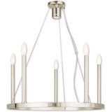 Alpine 6 Light Medium Chandelier by Livex - 40245