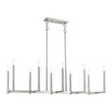 Alpine 10 Light Small Linear Chandelier by Livex - 40259
