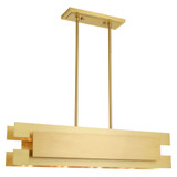Varick 4 Light Geometric Linear Chandelier by Livex - 40694