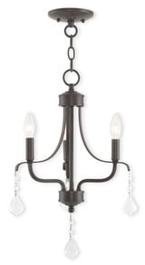 Callisto 3 Light Small Chandelier by Livex - 40773