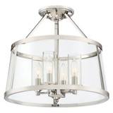 Barlow 4 Light 16 Inch Wide Semi Flush Mount by Quoizel - BAW1716