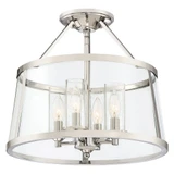 Barlow 4 Light 16 Inch Wide Semi Flush Mount by Quoizel - BAW1716