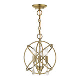Aria 3 Light Mini Chandelier by Livex - 40903