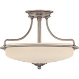 Griffin 3 Light 17 Inch Wide Semi Flush Mount by Quoizel - GF1717