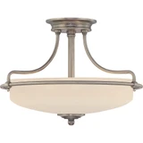 Griffin 3 Light 17 Inch Wide Semi Flush Mount by Quoizel - GF1717