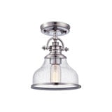 Grant 1 Light 8 Inch Wide Semi Flush Mount by Quoizel - GRTS1708