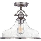 Grant 1 Light 13.5 Inch Wide Semi Flush Mount by Quoizel - GRTS1714