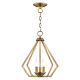 Prism 3 Light Small Chandelier by Livex - 40923