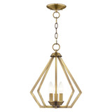Prism 3 Light Small Chandelier by Livex - 40923