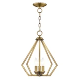 Prism 3 Light Small Chandelier by Livex - 40923