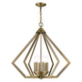 Prism 6 Light Medium Chandelier by Livex - 40926