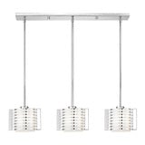 Hilliard 3 Light Modern Linear Chandelier by Livex - 41033