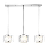 Hilliard 3 Light Modern Linear Chandelier by Livex - 41033